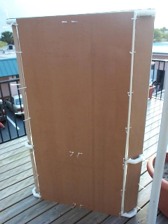 A one-piece back panel.
